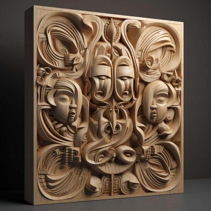 نموذج ثلاثي الأبعاد لآلة CNC 3D Art 